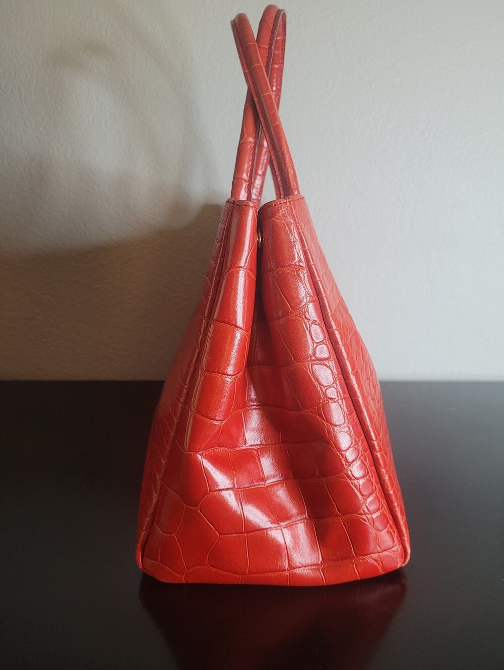Furla croc shoulder bag - Picture 3 of 16